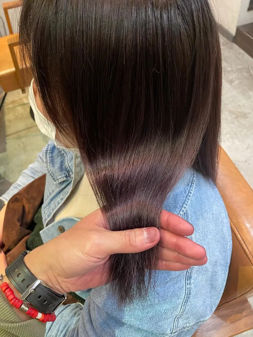 ロング カラー 北川 智海のヘアスタイル