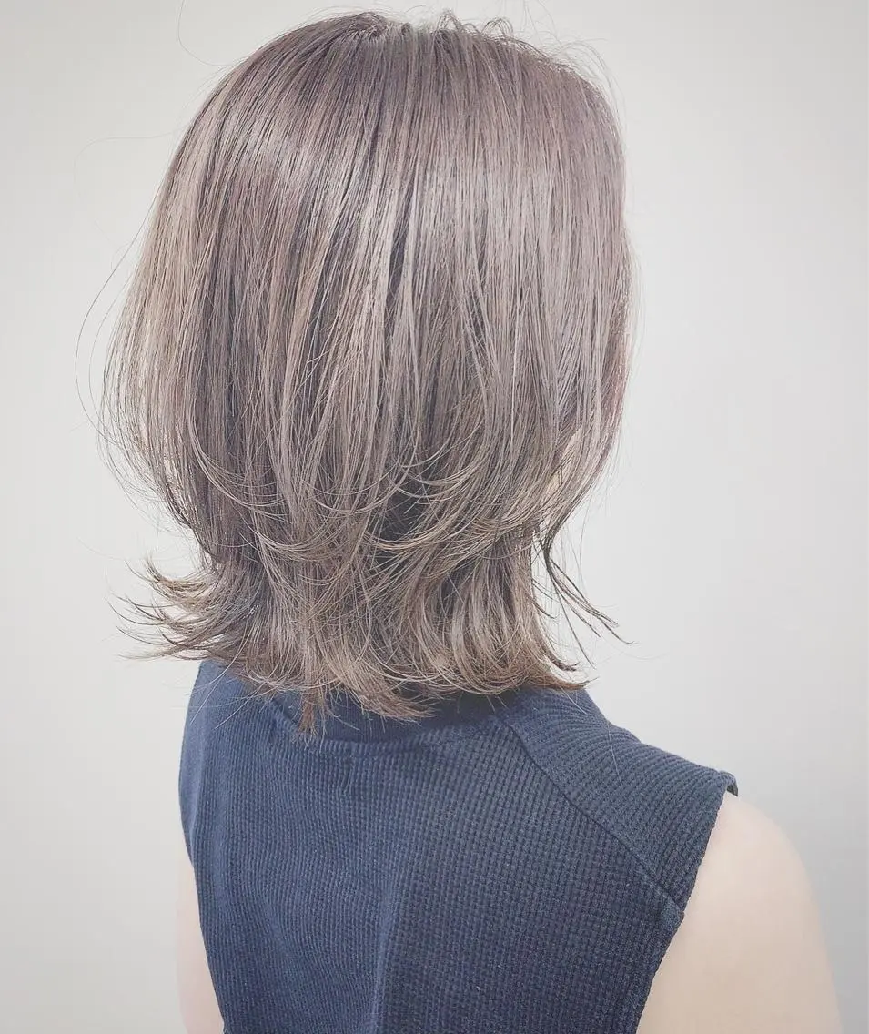 ミディアム カラー 肌に馴染むカラー 梅田・増田のヘアスタイル