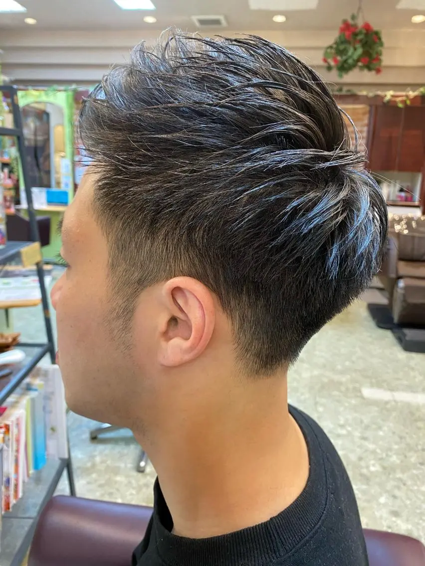 ショート メンズ アップバング カット 松 下のヘアスタイル