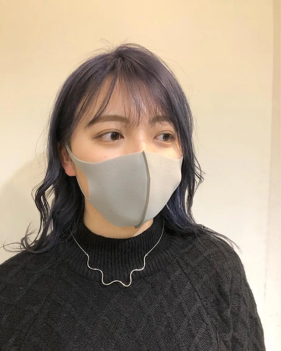 ミディアム カラー ヘアアレンジ ラベンダーカラー ラベンダーグレー メンズ特化✂️栗原 侑也のヘアスタイル