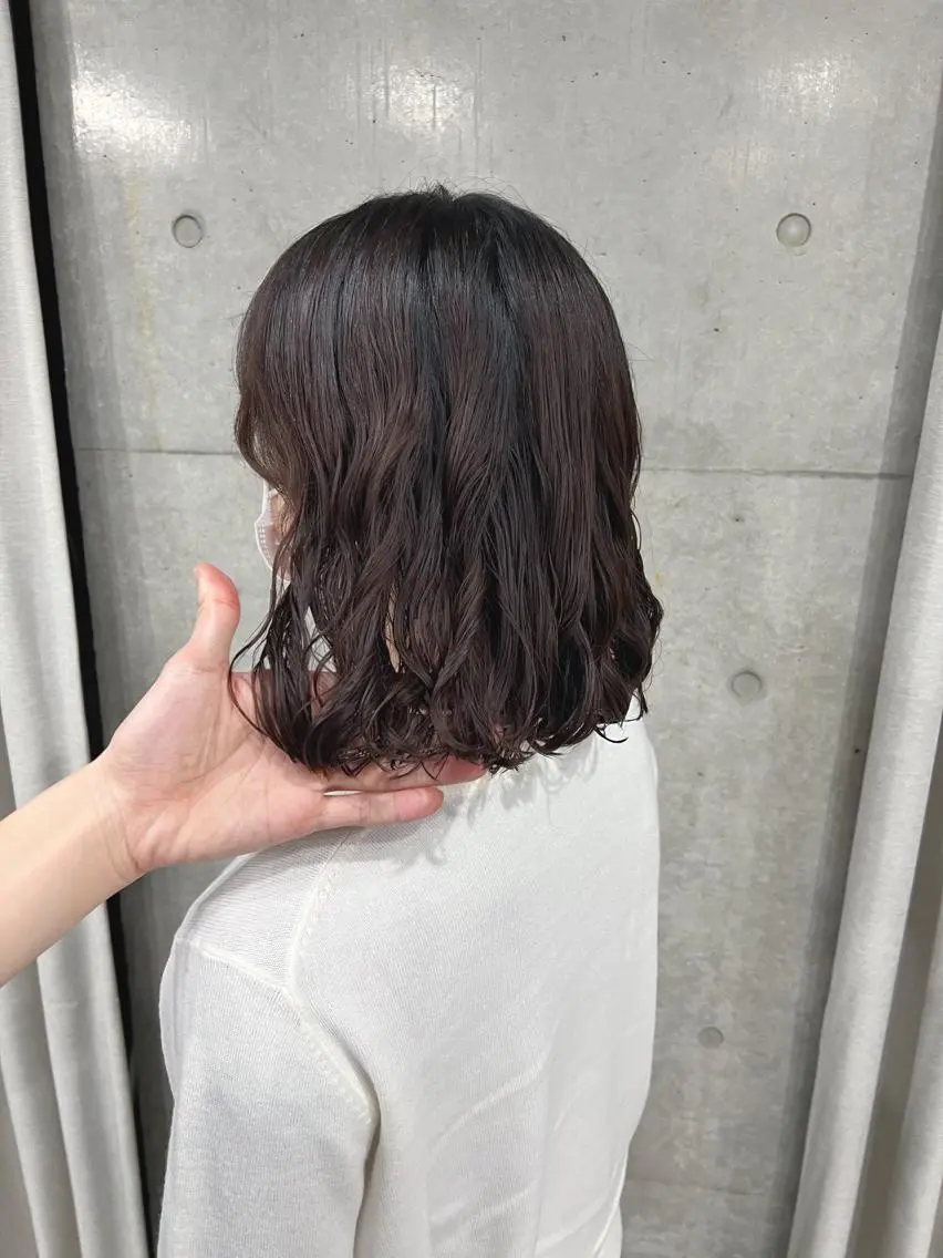 パーマ カット パーマ トリートメント ボブパーマコテ巻き風 パーマNo1深江秀平のヘアスタイル