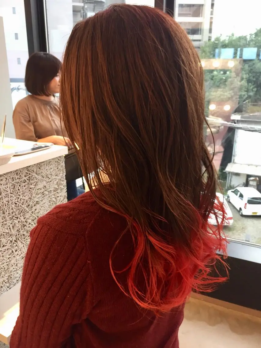 セミロング カット ヘアカラー トリートメント 所渉/韓国レイヤー /ウルフカットのヘアスタイル