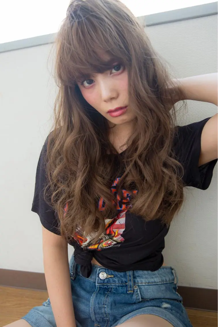 ロング カラー カット ヘアカラー ○HITOMI ○のヘアスタイル