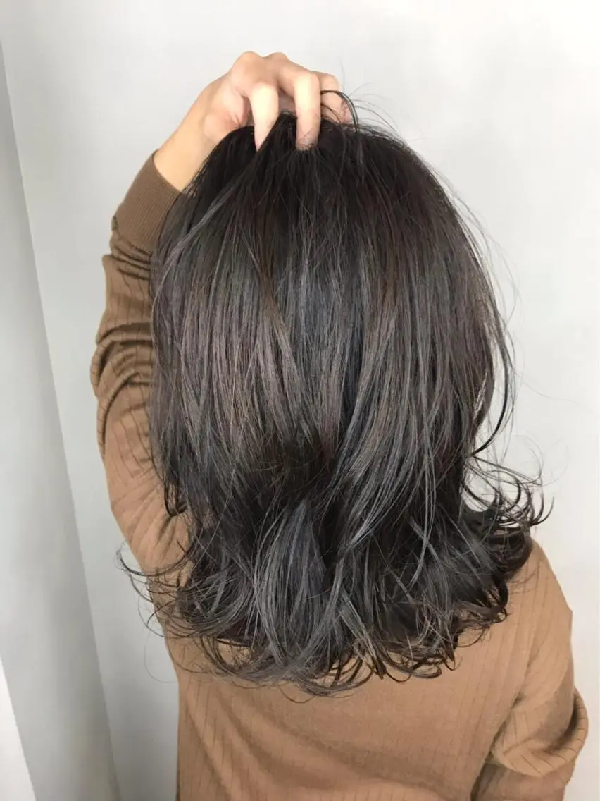 セミロング カラー ブラウンカラー 透明感カラー くびれヘア BROCANTE立川 karasawa.nのヘアスタイル