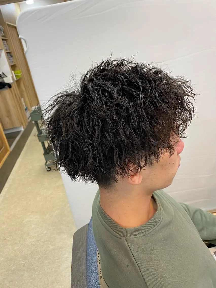パーマ メンズ カット パーマ 柴田 将のヘアスタイル