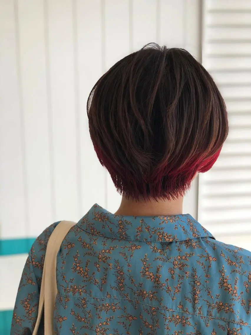 ショート カラー レッドカラー Snaly カラー特化ページのヘアスタイル