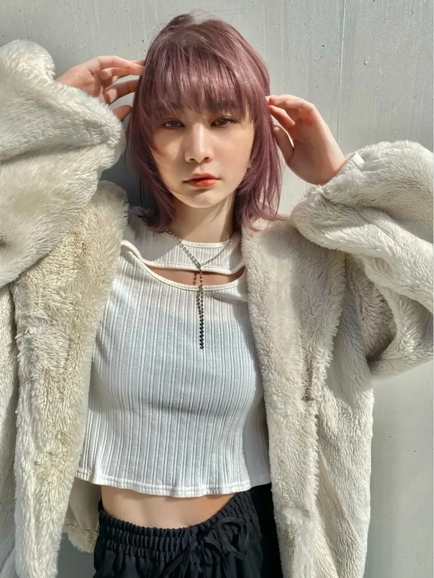ミディアム カラー カット ヘアカラー トリートメント 似合わせカラーパーマ 🌿kitin米川のヘアスタイル
