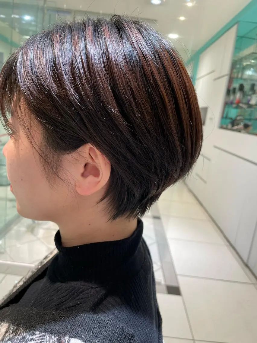 ショート ショートヘア 新村 華奈絵のヘアスタイル