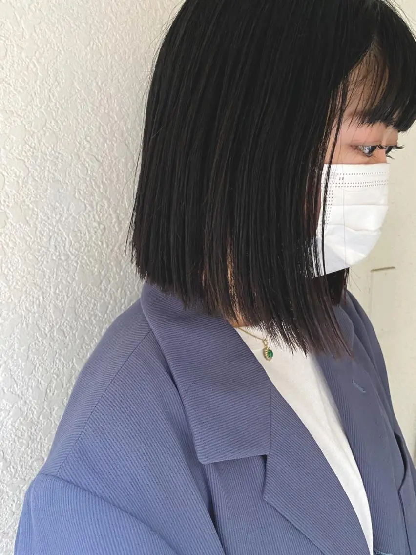 ミディアム ボブ 小川 美奈のヘアスタイル
