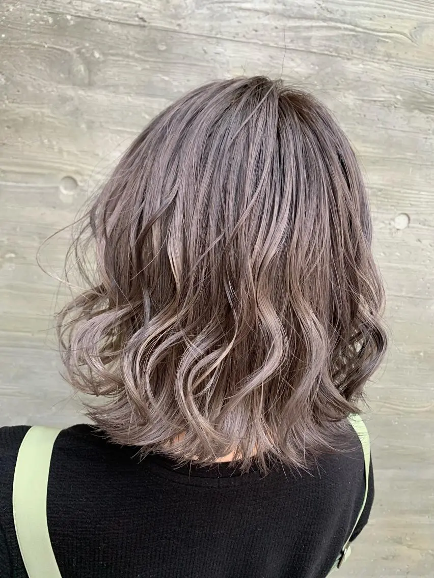 ミディアム カラー ヘアカラー トリートメント 天野 開のヘアスタイル