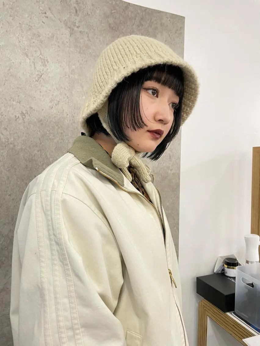 ショート 色落ちまで可愛い ヘーゼルベージュ🤎のヘアスタイル