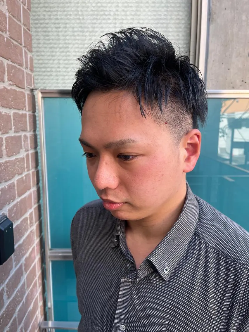 ショート カラー パーマ ヘアアレンジ メンズ キッズ ネイル マツエク・マツパ アイブロウ メンズブリーチ メンズハイライト メンズインナーカラー メンズ韓国風 ブリーチ 久木原 ゆりのヘアスタイル