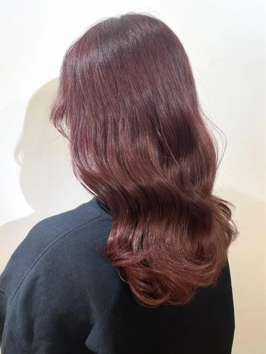 セミロング カラー ヘアカラー 佐藤 梨里花 ❤︎のヘアスタイル