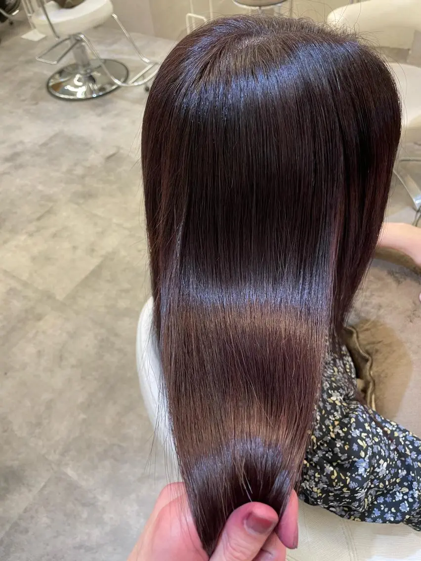 ロング カラー ヘアアレンジ カット ヘアカラー トリートメント 怪我のため6月末 復帰予定田中瑞希🍃のヘアスタイル