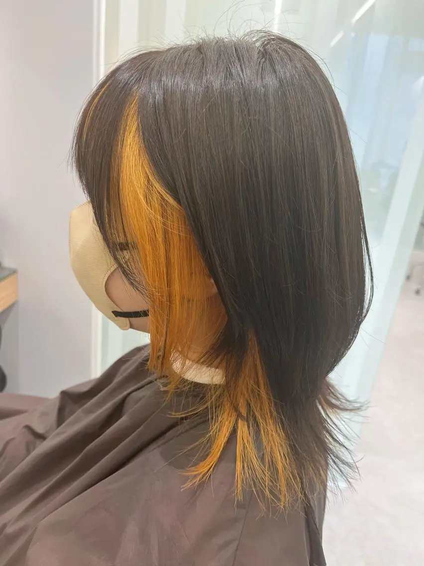 ミディアム 川畑 花菜のヘアスタイル