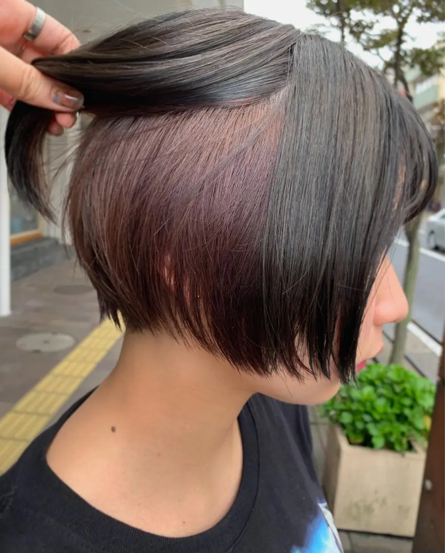 ショート カラー ブルーカラー ラベンダーカラー ネイビーカラー シルバー ヘアカラー m ā l o.🌷 サカモトマイコのヘアスタイル