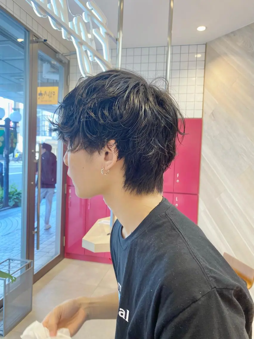 パーマ メンズ カット パーマ 荒谷 薫のヘアスタイル