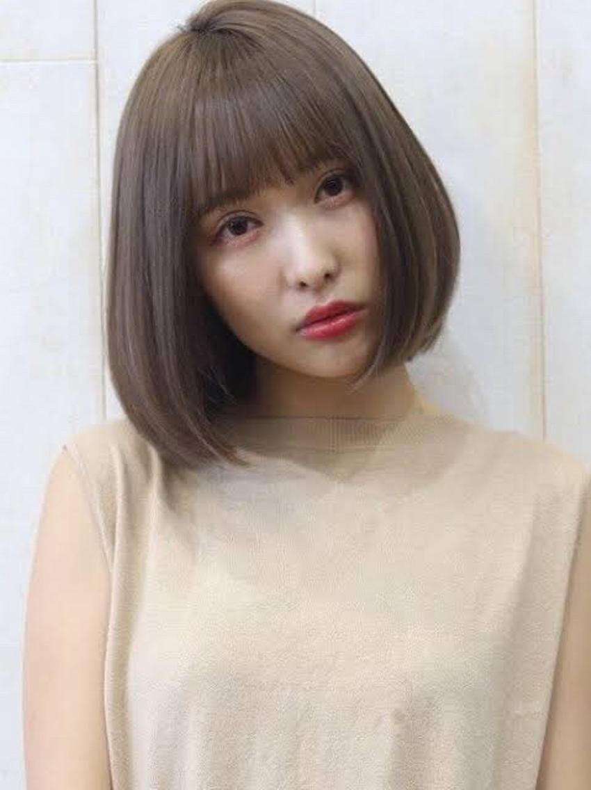 ミディアム カット ヘアカラー 横地 凌のヘアスタイル