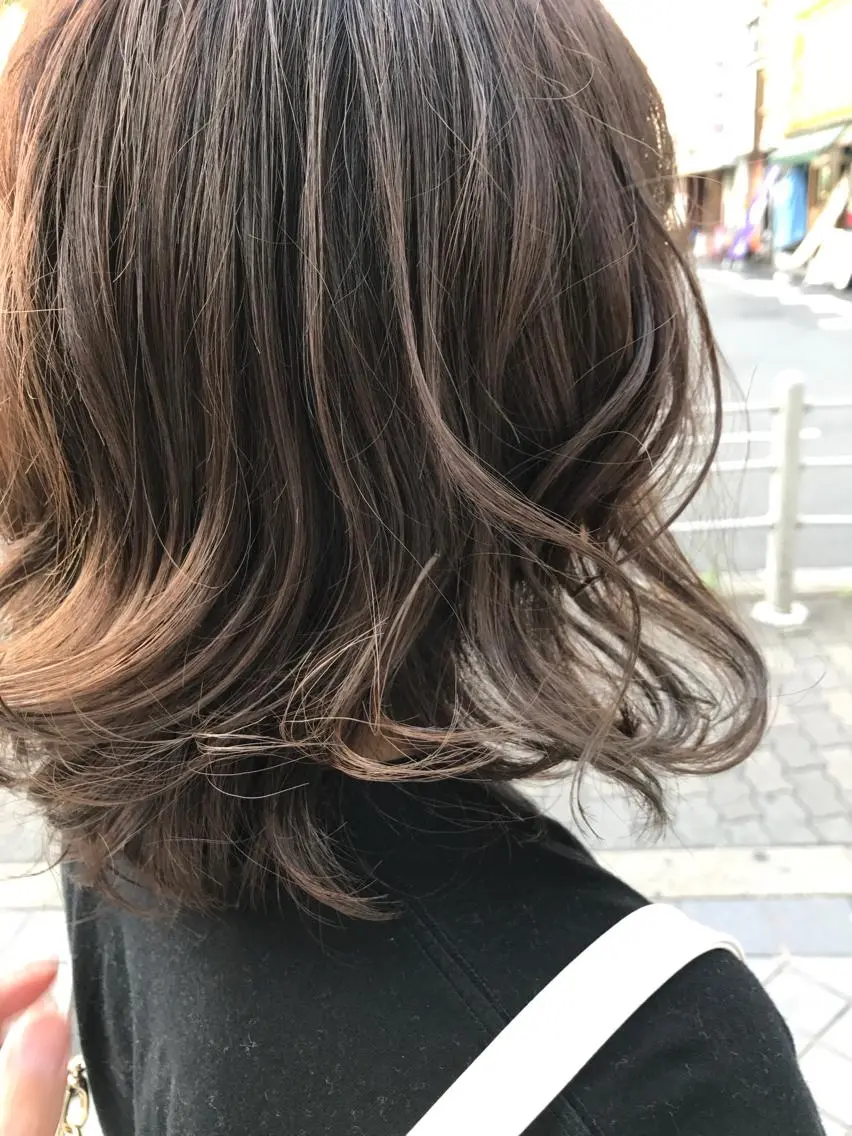 ミディアム カラー パーマ ヘアアレンジ メンズ キッズ ネイル マツエク・マツパ ボブ 外ハネヘア ショートネイル パーソナルカラー☆ 永尾拓也のヘアスタイル