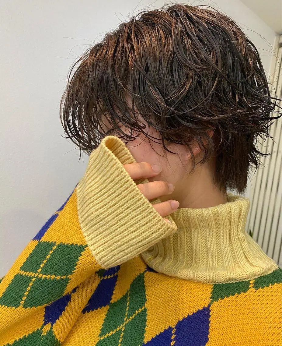 ショート パーマ GiseL アンリのヘアスタイル