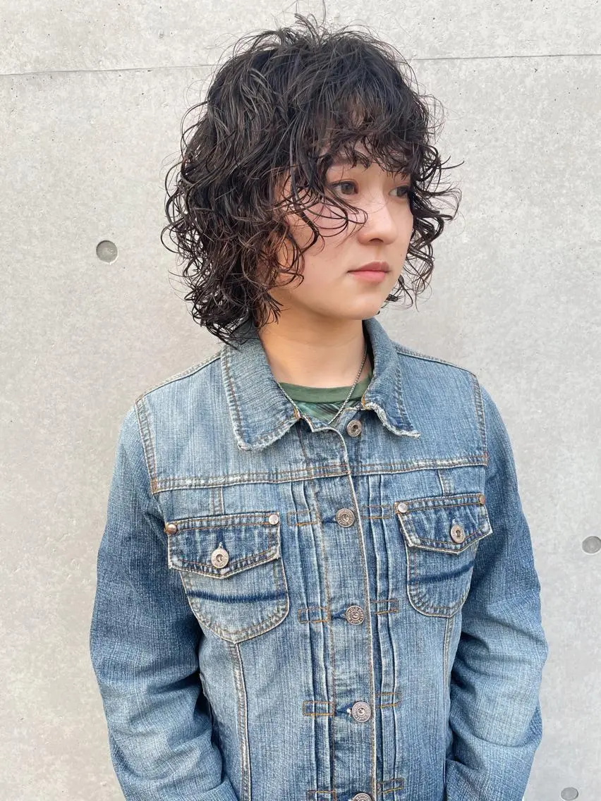 ミディアム パーマ カット パーマ トリートメント センスをお届けします 大谷将生infpのヘアスタイル