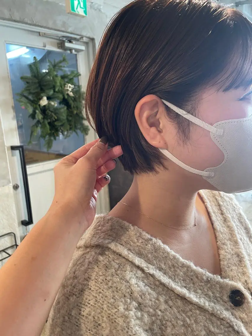 ショート カット ヘアカラー トリートメント ayane⭐️ボブ・ ショート・パーマのヘアスタイル