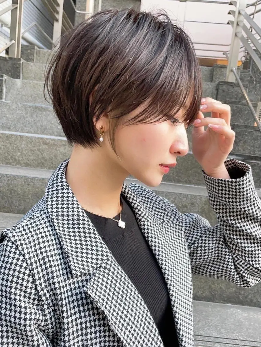 ショート カラー ヘアカラー トリートメント Aster 店長 れおんのヘアスタイル
