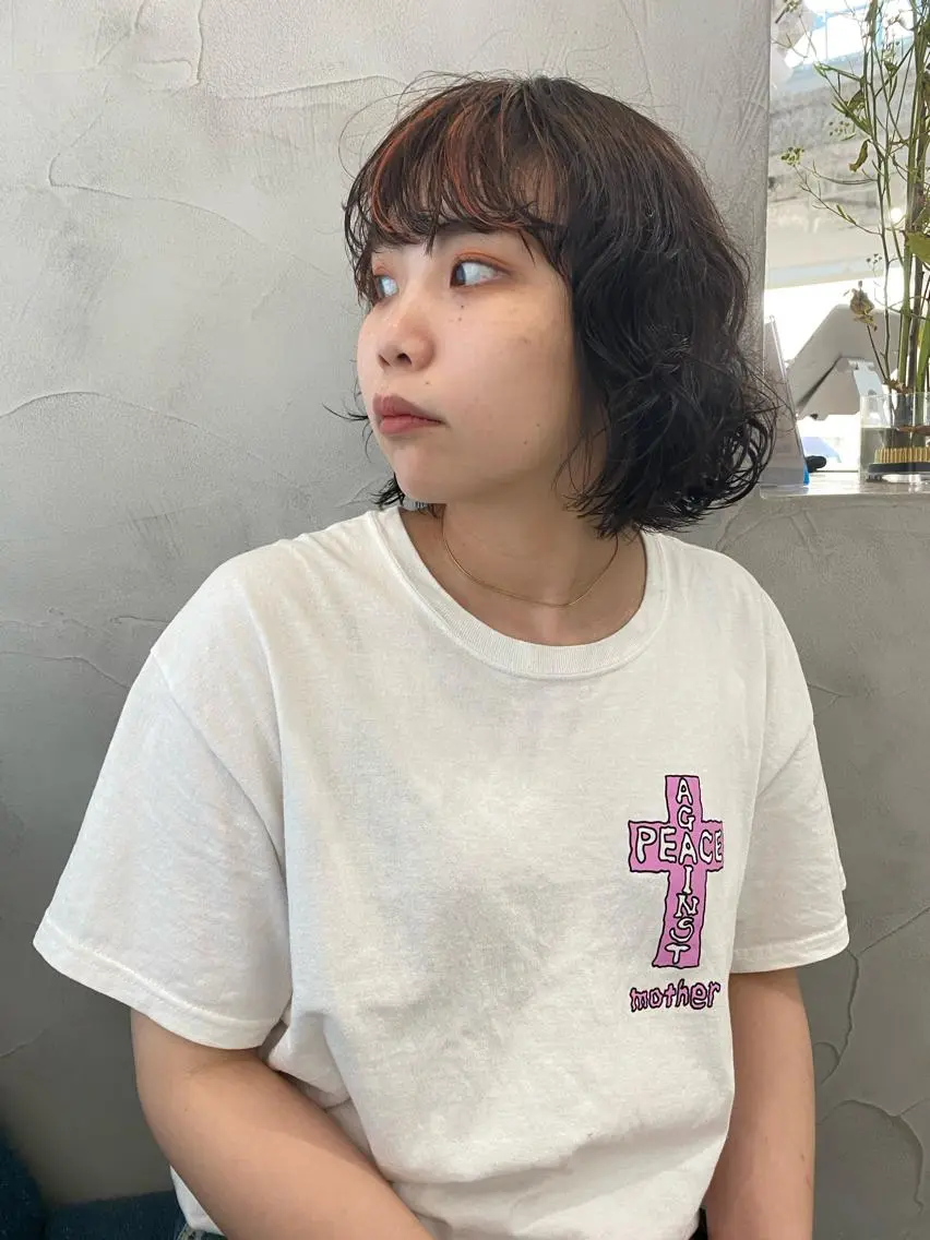 ショート 🧚🏼ボブパーマ 歩美のヘアスタイル