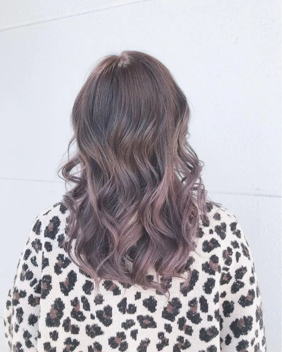 セミロング カラー グラデーションカラー バイオレットカラー SOL _Nakamuraのヘアスタイル