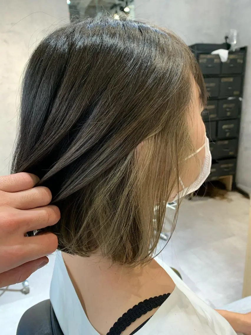 セミロング カラー パーマ ヘアアレンジ ネイル マツエク・マツパ カット ヘアカラー Sia中野新橋 『JUNYA』のヘアスタイル