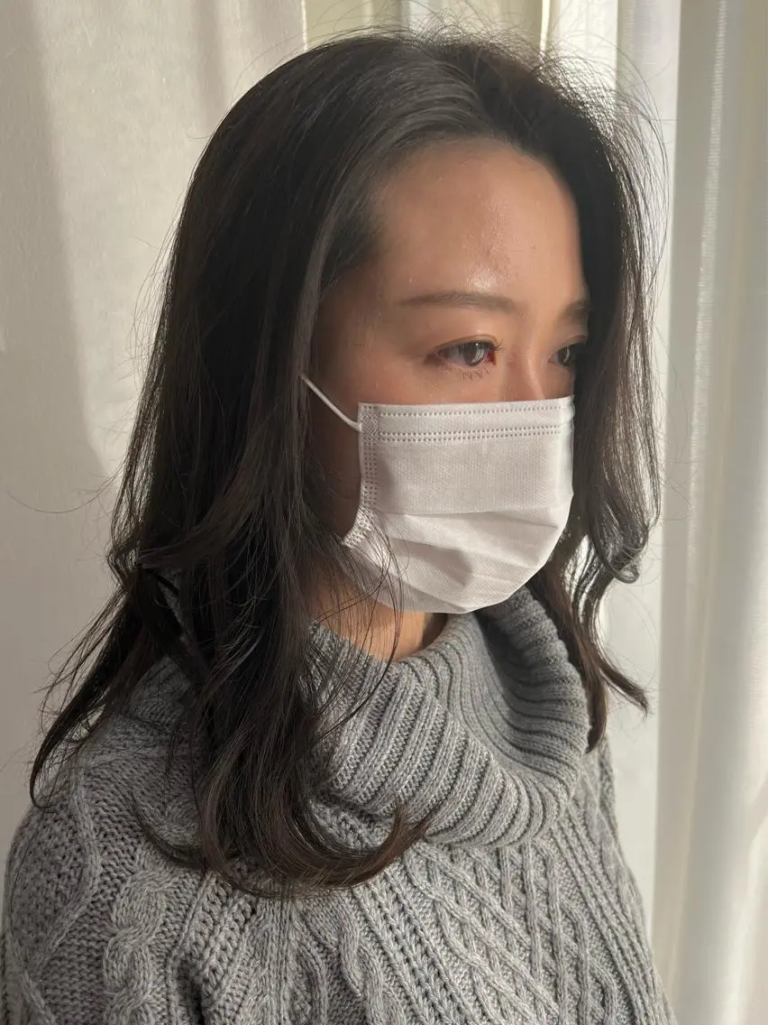セミロング カラー ヘアアレンジ IVY villa Suzu.のヘアスタイル