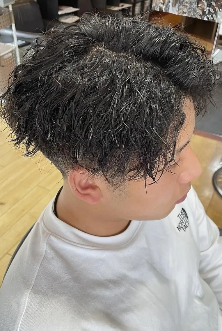 ショート パーマ パピヨンロゼ 髪質改善/エクステのヘアスタイル