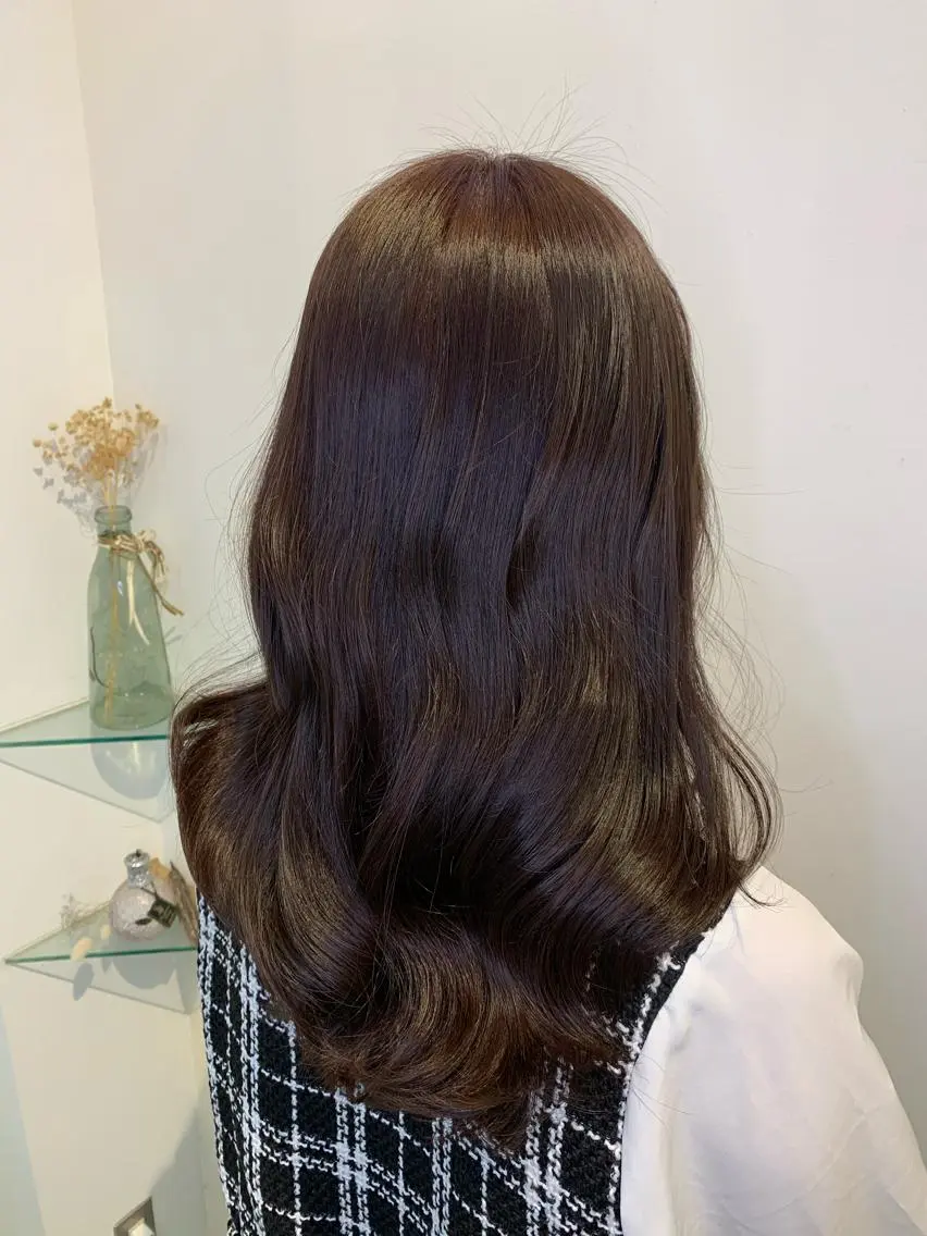 ロング カット ヘアカラー トリートメント 透けるbrown カラー🎗♡yukaのヘアスタイル