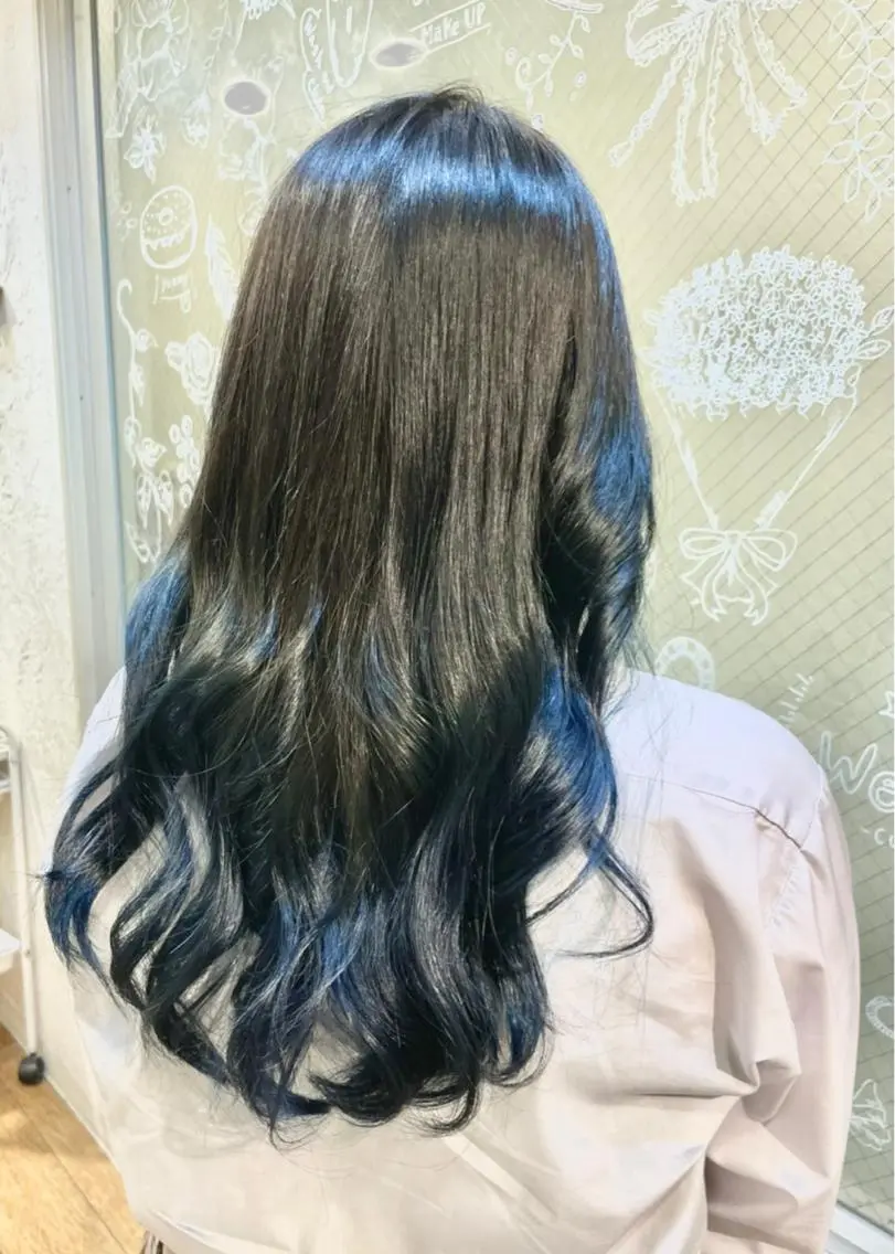 セミロング カラー カット ヘアカラー Colk ☆のマツエク・マツパデザイン