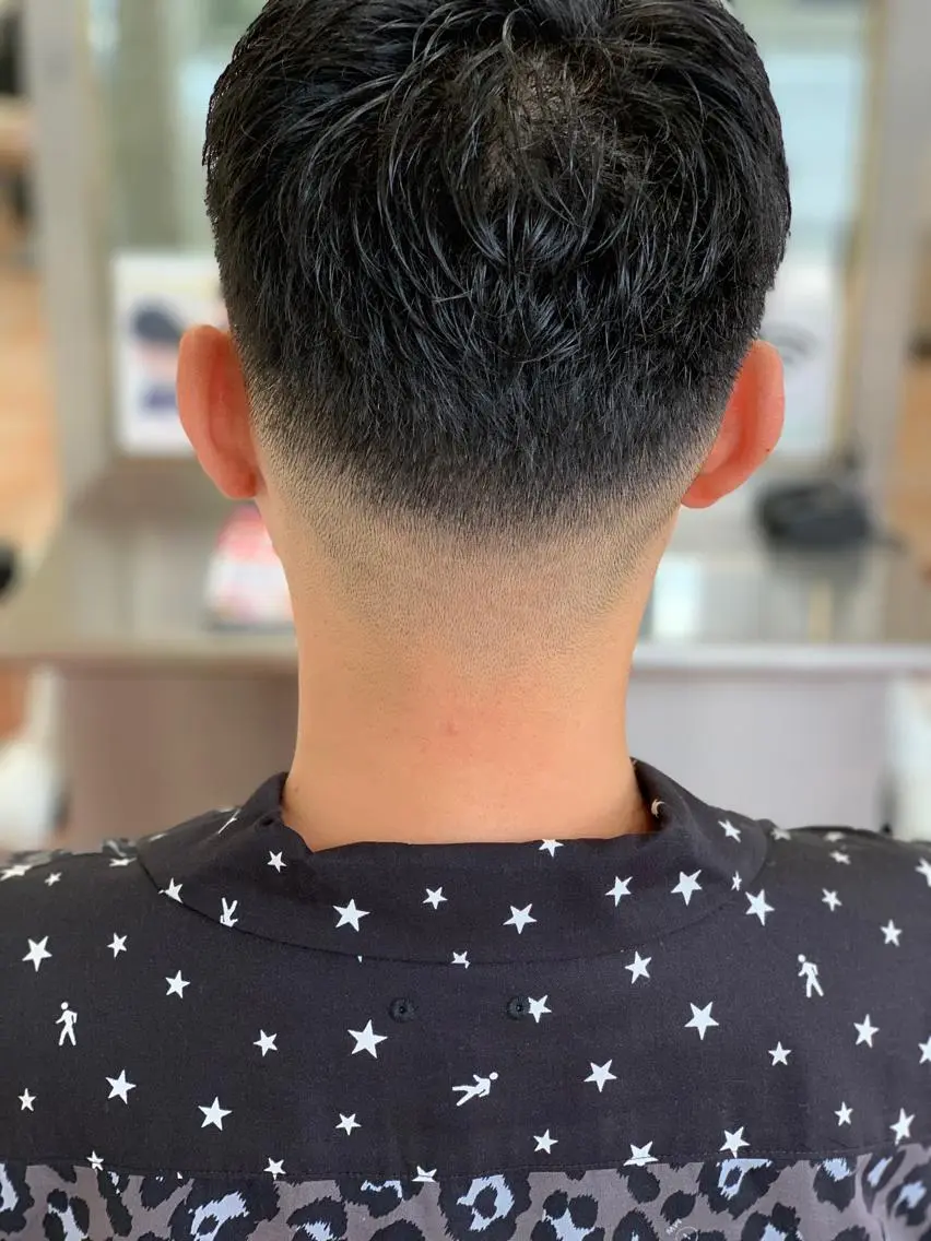 ショート メンズ フェードカット カット ヘッドスパ 👑メンズパーマ👑 中谷 陸のヘアスタイル