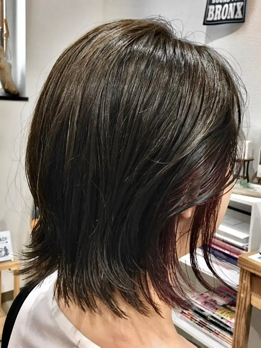 ミディアム カラー chichibu kasumiのヘアスタイル
