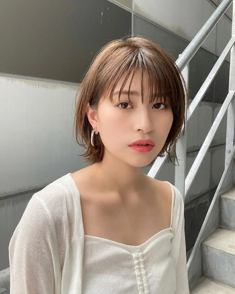 ショート カラー 艶カラー/似合わせ 💖Emmy💖のヘアスタイル