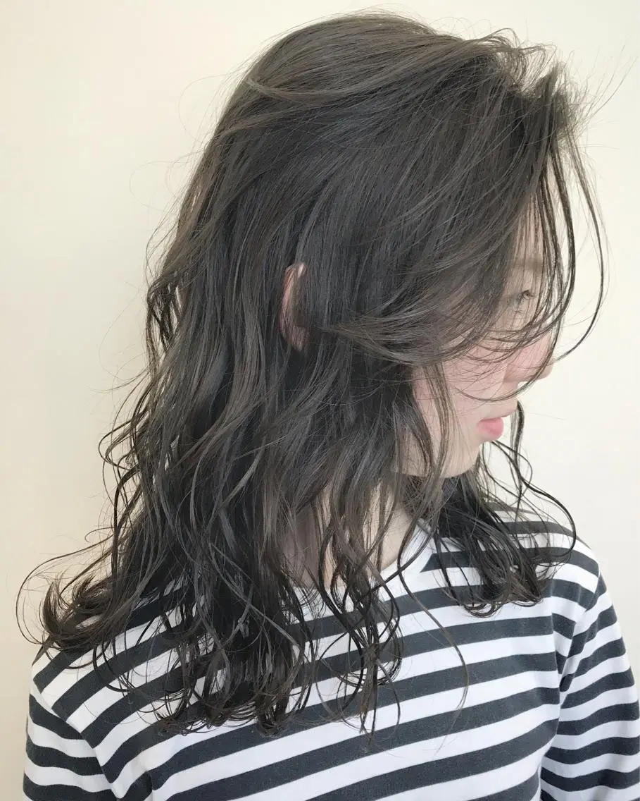 ミディアム カラー グレージュ 髪質改善サロン ARCHE野瀬冬馬のヘアスタイル