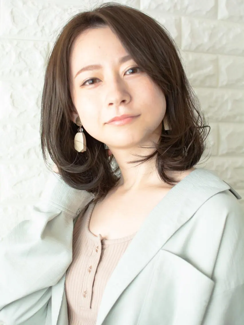 ミディアム カラー ショートボブ ベージュカラー ブルーカラー ブルージュ グレージュ カット ヘアカラー トリートメント 斉藤 正敏のその他イメージ