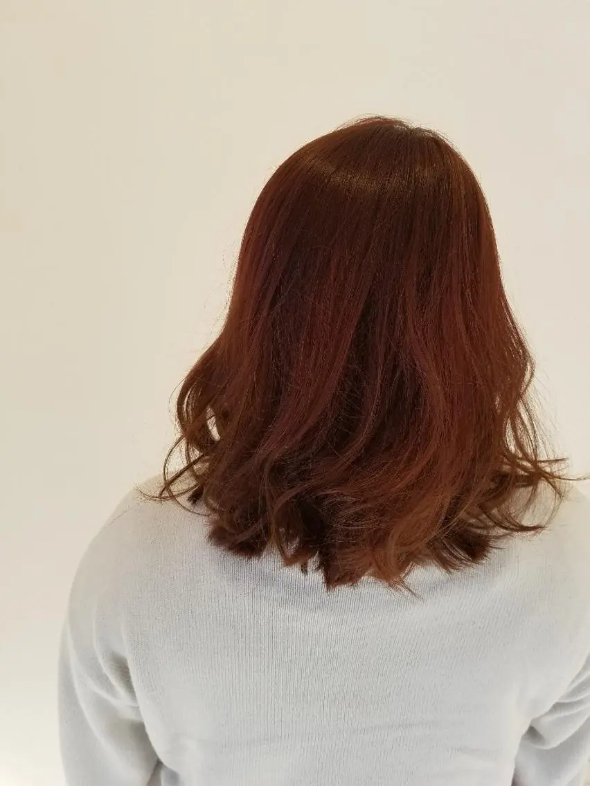 ミディアム カラー ブラウンカラー ピンクカラー ピンクブラウン 髪質改善/ハイライト 小林秀樹のヘアスタイル