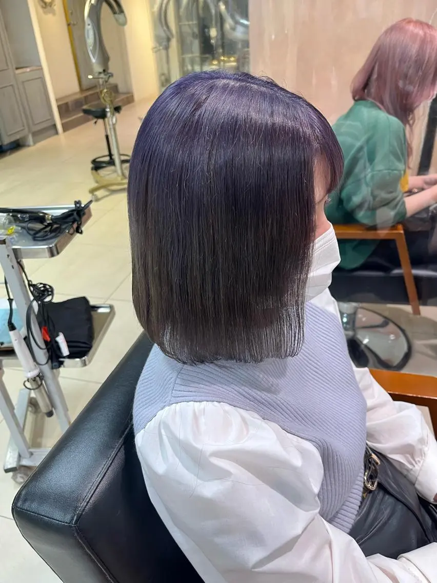 ショート カラー ブリーチ 透明感ハイトーン🦄 キラ🌈のヘアスタイル