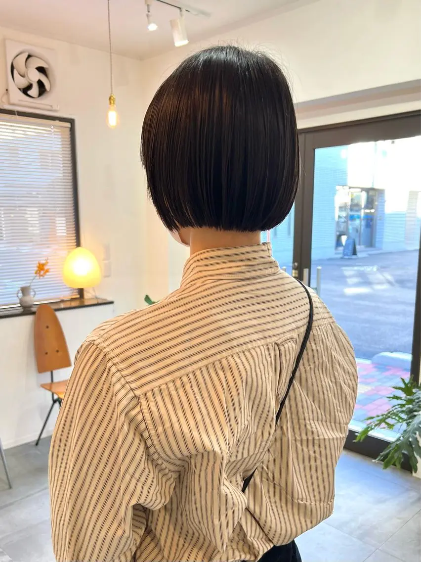 ショート カラー 切りっぱなしボブ ショートボブ ベージュカラー ブリーチ ケアブリーチ カット ヘアカラー トリートメント 蔵前 デザインカット KOBAYASHIのその他イメージ