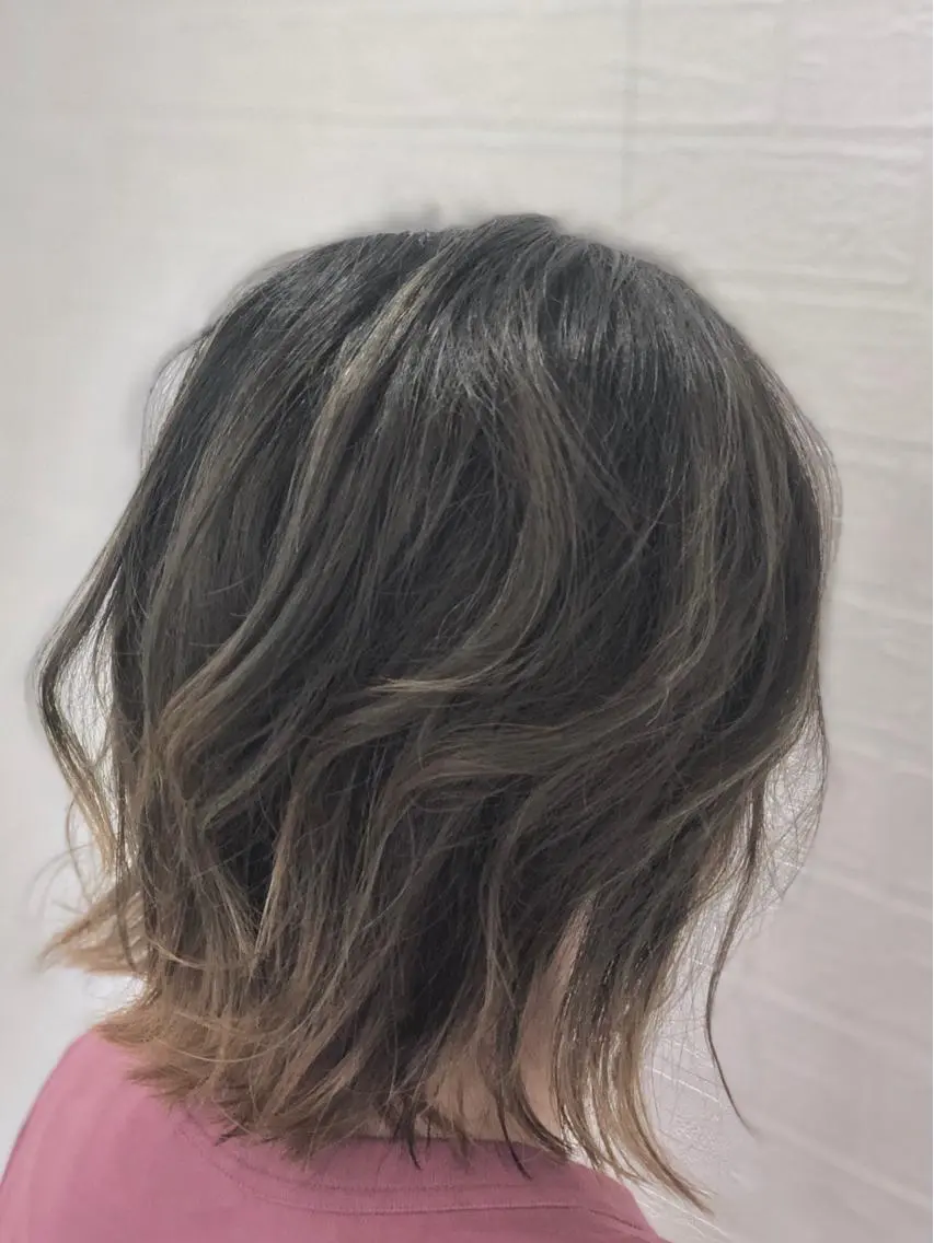 ミディアム カラー カット ヘアカラー トリートメント 🔥店長 原田🔥 Ash日野店のヘアスタイル