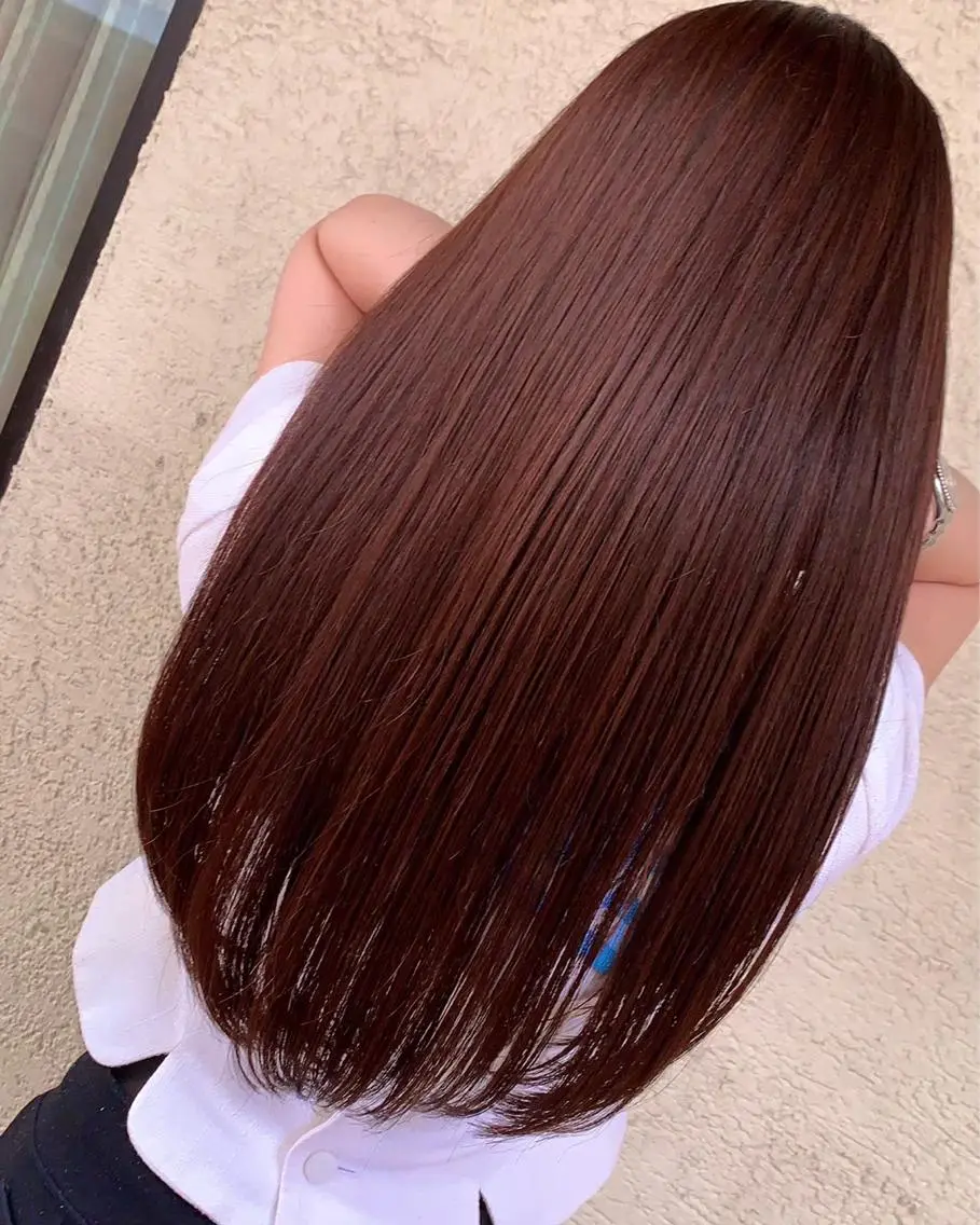 ロング ヘアカラー 縮毛矯正 髪質改善・ハイトーン 🌈SENAのヘアスタイル