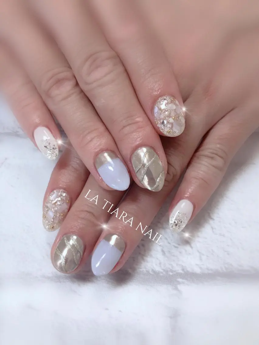 ネイル ハンドネイル Blue bird  nailのネイルデザイン
