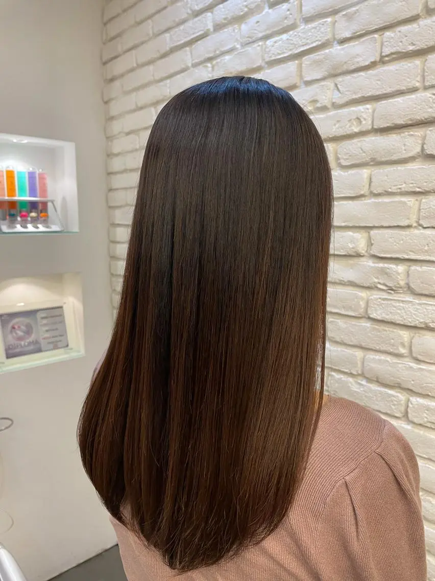 ロング パーマ 髪質改善 縮毛矯正 ♡レイヤーボブ パーマ/うらら♡のヘアスタイル
