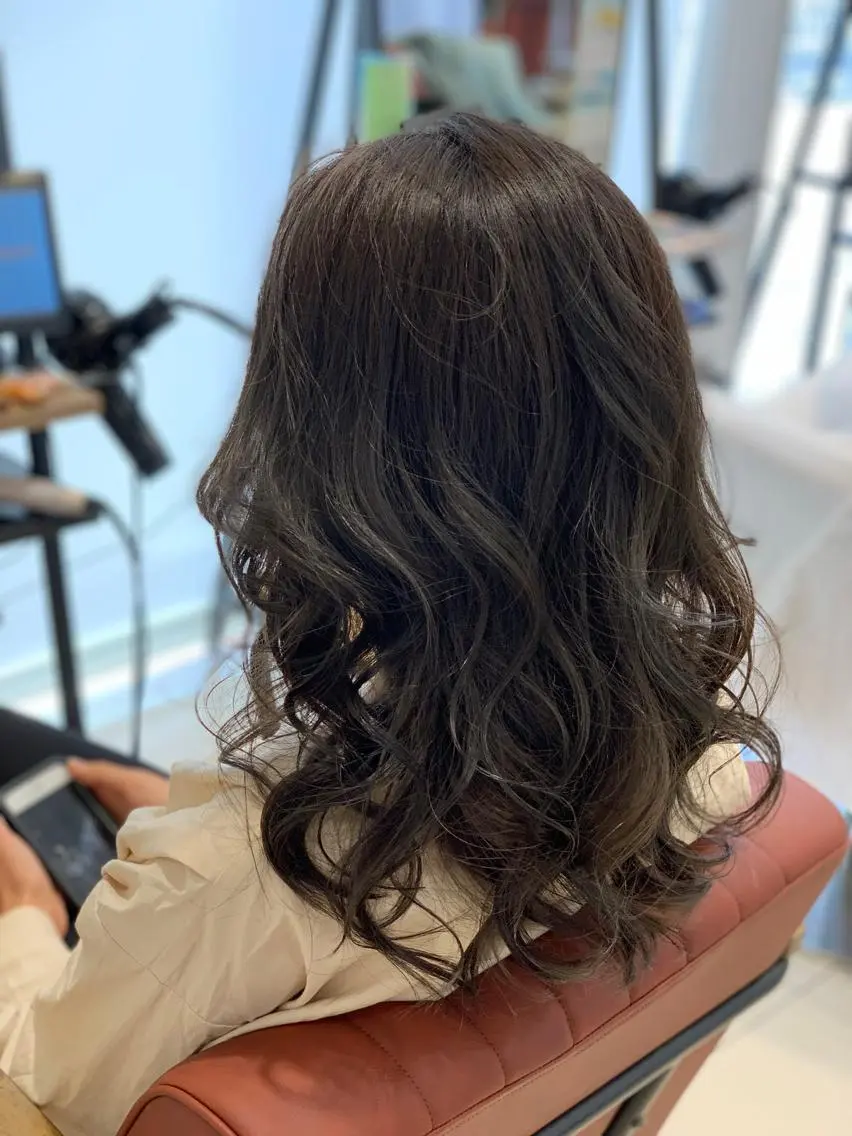 ミディアム カラー ヘアカラー 髪質改善カラーリスト /根本雄貴のヘアスタイル