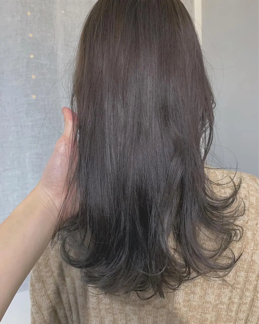 ロング カラー パーマ ボブパーマコテ巻き風 パーマNo1深江秀平のヘアスタイル