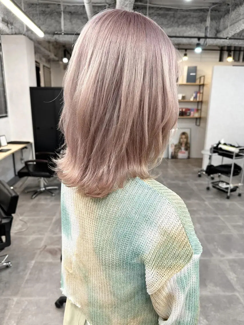 ミディアム カラー ヘアアレンジ 💎lino _by _ACNE💎 🧸のヘアスタイル