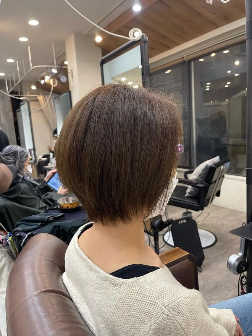 ショート くせ毛カット終着点 カワサキトオル溝の口のヘアスタイル